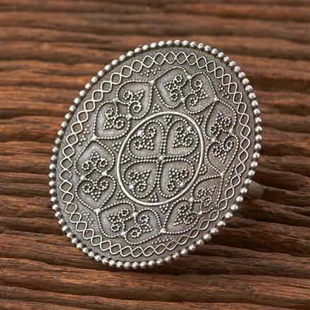 Adjustable Ring With Oxidised Plating