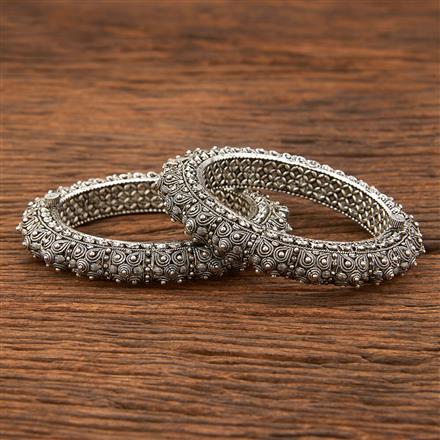 Classic Bangles With Oxidised Plating