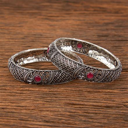 Classic Bangles With Oxidised Plating