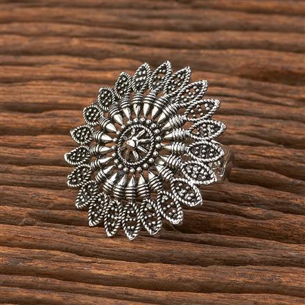 Adjustable Ring With Oxidised Plating