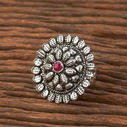 Adjustable Ring With Oxidised Plating