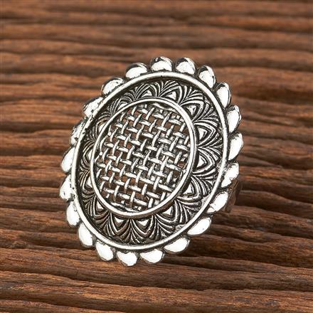 Adjustable Ring With Oxidised Plating