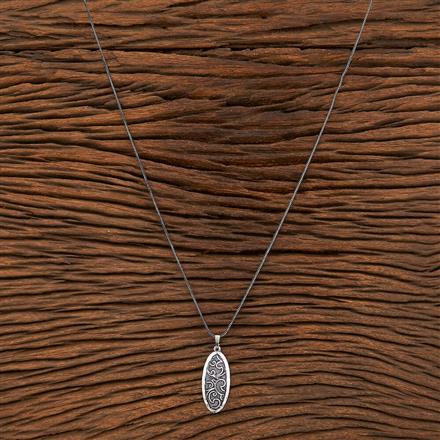 Classic Chain Pendant With Oxidised Plating