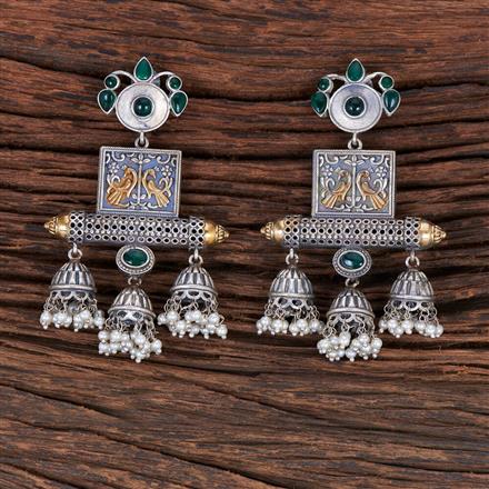 Trendy Earring With 2 Tone Plating