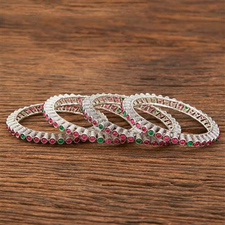 Classic Bangles With Oxidised Plating