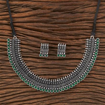 Delicate Necklace With Oxidised Plating