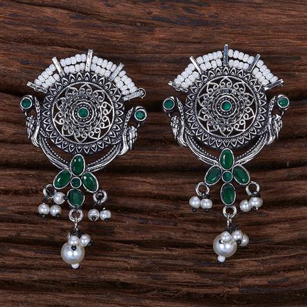 Classic Earring With Oxidised Plating