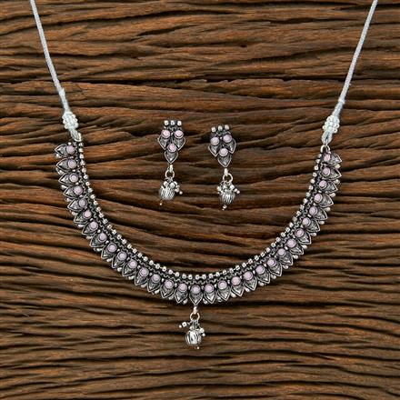 Classic Necklace With Oxidised Plating