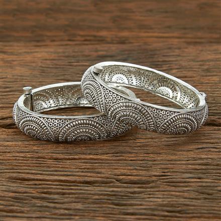 Classic Bangles With Oxidised Plating