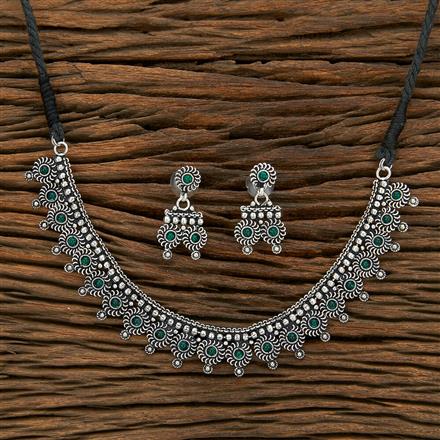Delicate Necklace With Oxidised Plating