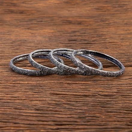 Classic Bangles With Oxidised Plating