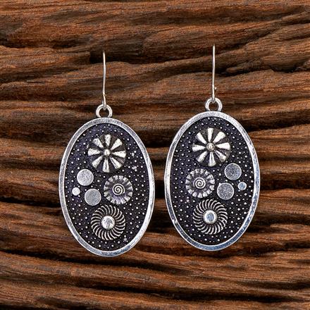 Hoops Earring With Oxidised Plating