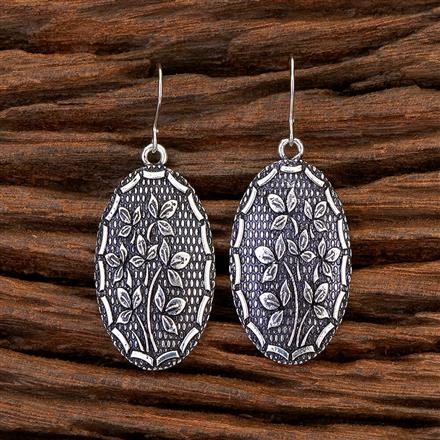 Hoops Earring With Oxidised Plating