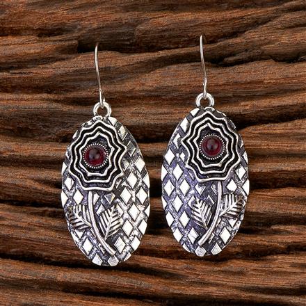 Hoops Earring With Oxidised Plating