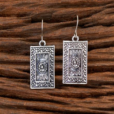 Classic Earring With Oxidised Plating