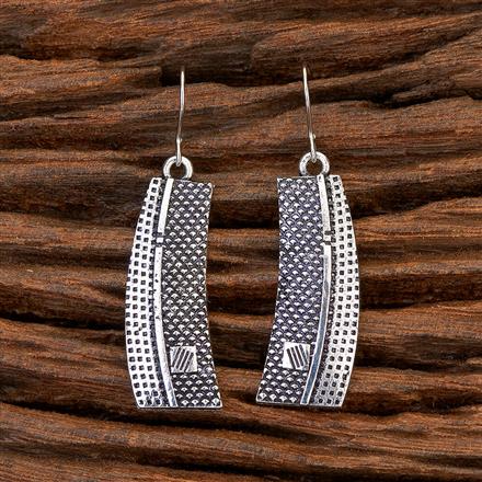 Classic Earring With Oxidised Plating