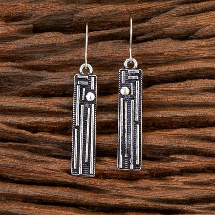 Hoops Earring With Oxidised Plating