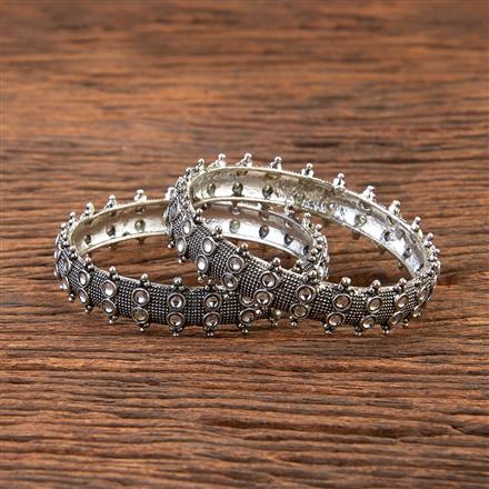 Classic Bangles With Oxidised Plating