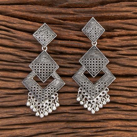 Classic Earring With Oxidised Plating