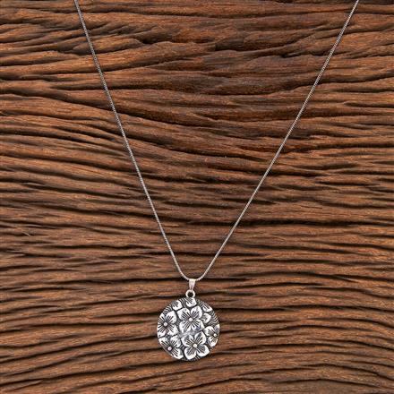 Classic Pendant Set With Oxidised Plating