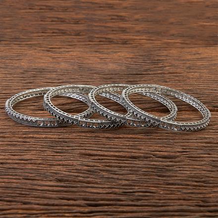 Classic Bangles With Oxidised Plating