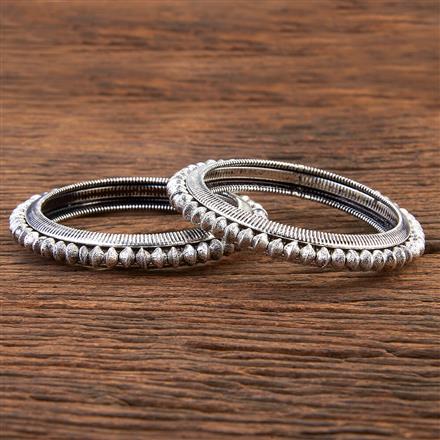 Classic Bangles With Oxidised Plating