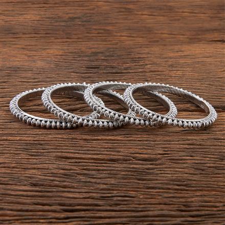 Classic Bangles With Oxidised Plating