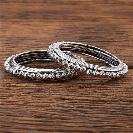 Classic Bangles With Oxidised Plating