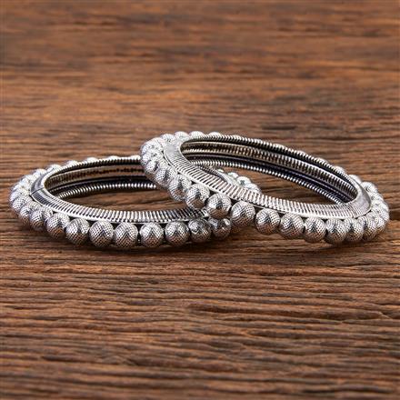 Classic Bangles With Oxidised Plating