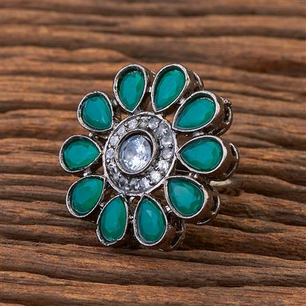 Adjustable Ring With Oxidised Plating