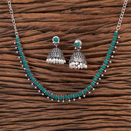 Delicate Necklace With Oxidised Plating