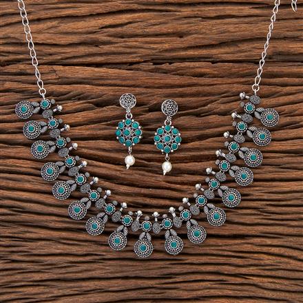 Classic Necklace With Oxidised Plating