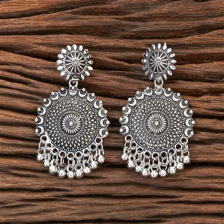 Classic Earring With Oxidised Plating
