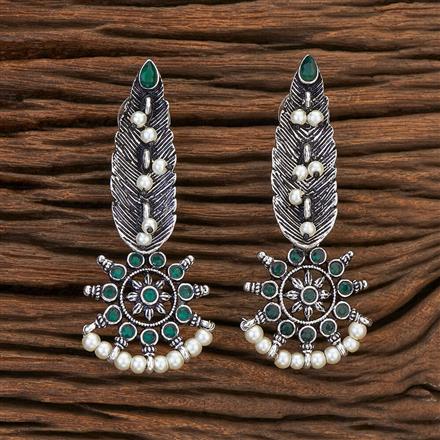 Classic Earring With Oxidised Plating