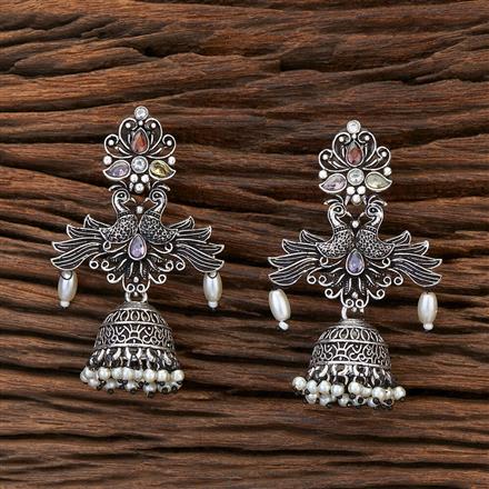 Jhumki With Oxidised Plating