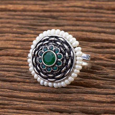 Adjustable Ring With Oxidised Plating