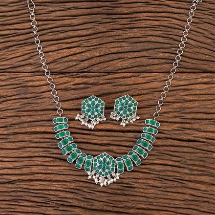 Choker Necklace With Oxidised Plating