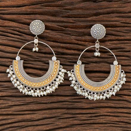 Chand Earring With 2 Tone Plating