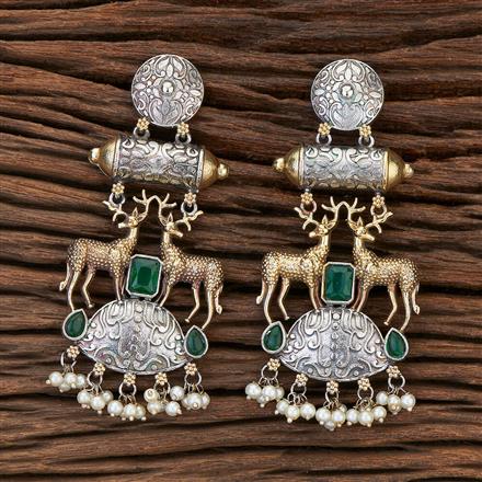 Trendy Earring With 2 Tone Plating