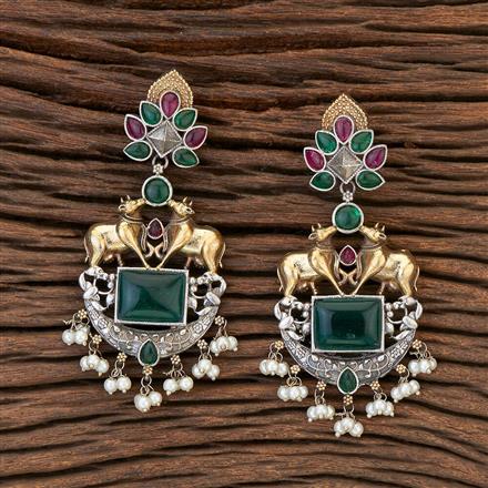 Trendy Earring With 2 Tone Plating