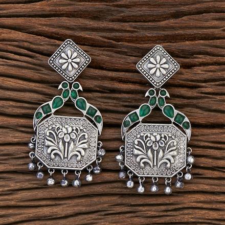 Classic Earring With Oxidised Plating