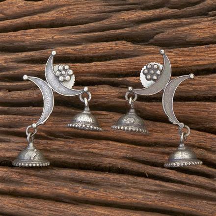 Delicate Earring With Oxidised Plating