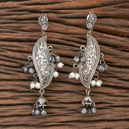 Classic Earring With Oxidised Plating