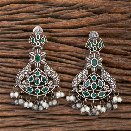 Classic Earring With Oxidised Plating