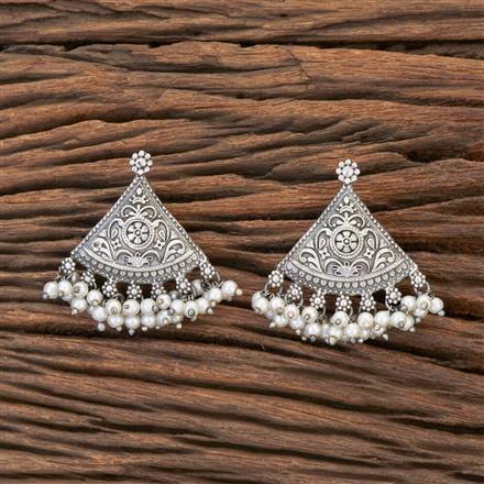 Delicate Earring With Oxidised Plating