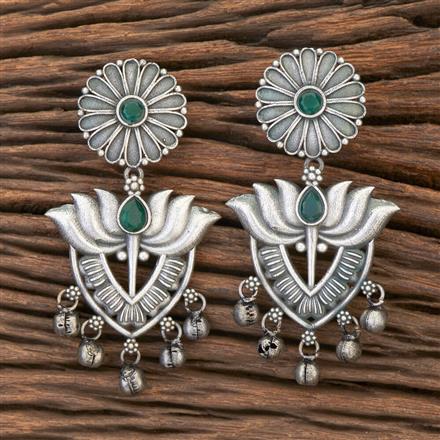 Classic Earring With Oxidised Plating