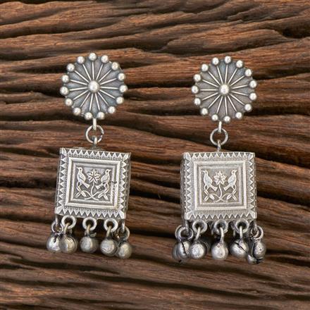 Jhumki With Oxidised Plating