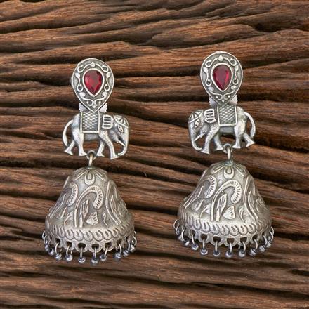 Jhumki With Oxidised Plating