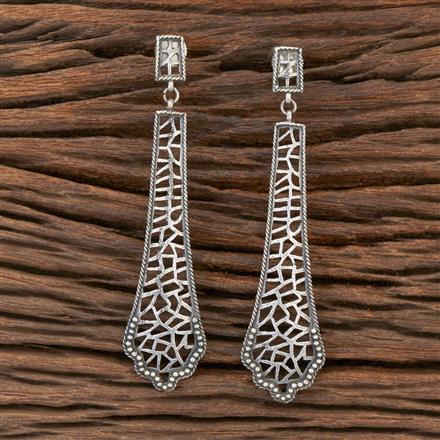 Classic Earring With Oxidised Plating