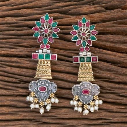 Delicate Earring With 2 Tone Plating